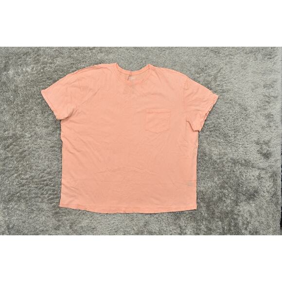 Torrid Pink T-Shirt Size 2 Plus 100% Cotton Short Sleeve Relaxed Fit Pocket - Picture 3 of 6